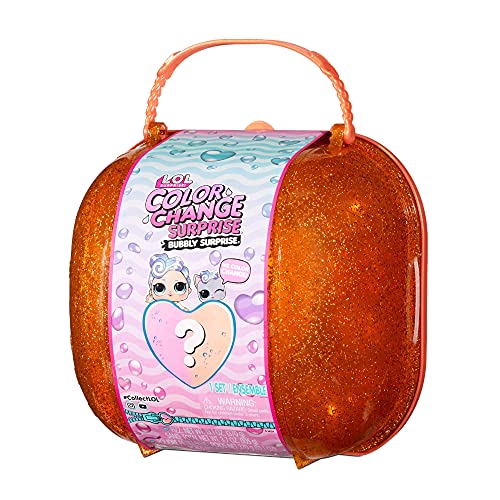 LOL Surprise Colour Change Bubbly Surprise - Mit Exklusiver Puppe & Pet, Überraschungen, Farbwechsel-Effekt in Eiswasser und modischen Accessoires. Orange Style. Sammelpuppe für Kinder ab 3 Jahren von L.O.L. Surprise!