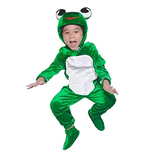 LOLANTA Deluxe Kind Unisex Froschprinz Tier Kostüme für Kinder Schule Spielen Party befestigen Schuhabdeckung (DE Größe 104,Tag Size 100) von LOLANTA