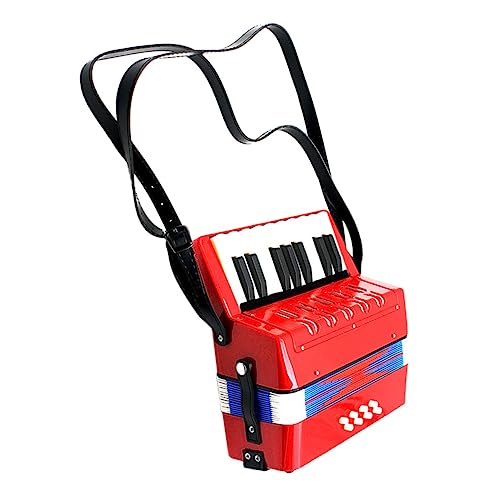 LOLIPPYY 1 PC Akkordeon Einführungsmusikinstrument Musikspielzeug Musikspielzeug Musikinstrumente Lernspielzeug Musikinstrumente Roter Kunststoff von LOLIPPYY