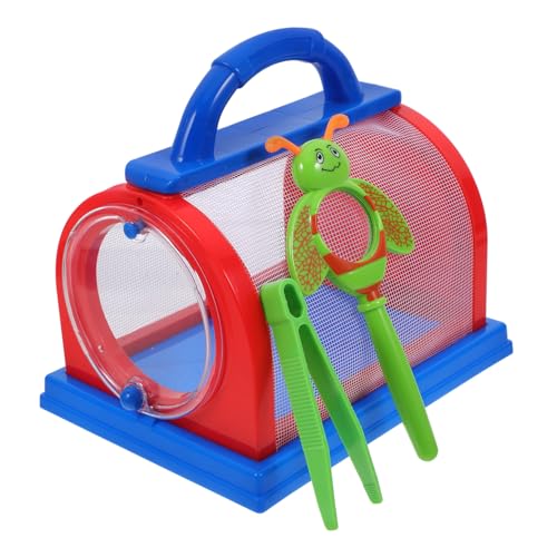 LOLIPPYY 1 Satz Beobachtungsbox Für Insekten Atmungsaktiver Käfig Schmetterlingshaus Insektenhalter Schmetterlingskäfig Tragbarer Käfig Lebensraum Käfig Kinderkäfig Sichtbarer Käfig Nylon von LOLIPPYY