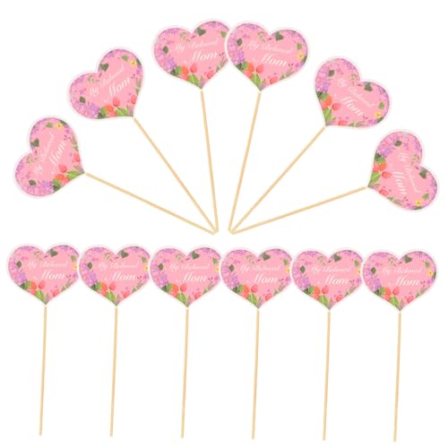 LOLIPPYY 1 Satz Kuchendekorationseinsatz Kuchen -topper Muttertagsgeschenke Muttertag Pappbecher Geburtstagskerzen Essen Topper Zum Muttertag Cupcake-dekorationen Papier 48 Stück LOLIPPYY 1 Satz Kuchendekorationseinsatz Kuchen -topper Muttertagsgeschenke Muttertag Pappbecher Geburtstagskerzen Essen Topper Zum Muttertag Cupcake-dekorationen Papier 48 Stück von LOLIPPYY
