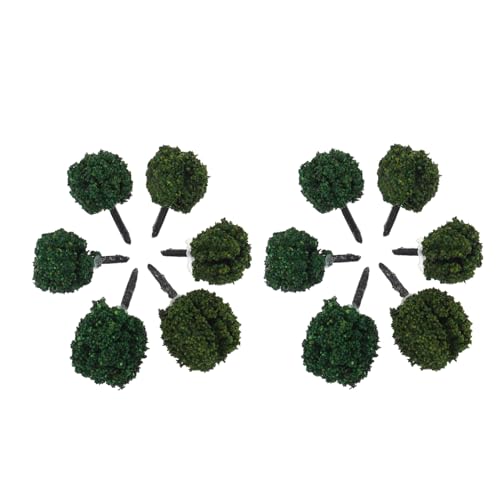 LOLIPPYY 1 Schachtel Miniatur Realistische Künstliche Mini sträucher aus Langlebigem Lebendige Farben DIY Garten Dekoration für Modellbau Sandtisch und Landschaftsgestaltung von LOLIPPYY