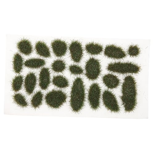 LOLIPPYY 1 Schachtel Unregelmäßige Grasbüschel Modellbau Grasmatten für Diorama Landschaften Kleine Grasminiaturen Langlebige Resin Streugras für Miniaturgärten und Modelleisenbahn von LOLIPPYY