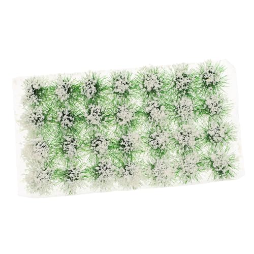 LOLIPPYY 1 Schachtel sandtisch DIY Material Simulation Mini-Baum klein Szene Märchengarten Miniaturen Minipflanzen kunstpflanze kunstplflanze Miniatur-Blume Märchengartenblume Plastik Weiß von LOLIPPYY