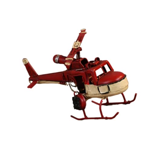 LOLIPPYY 1 Stück Flugzeug Aus Eisen Flugzeughandwerk Doppeldecker-Modell Rot von LOLIPPYY