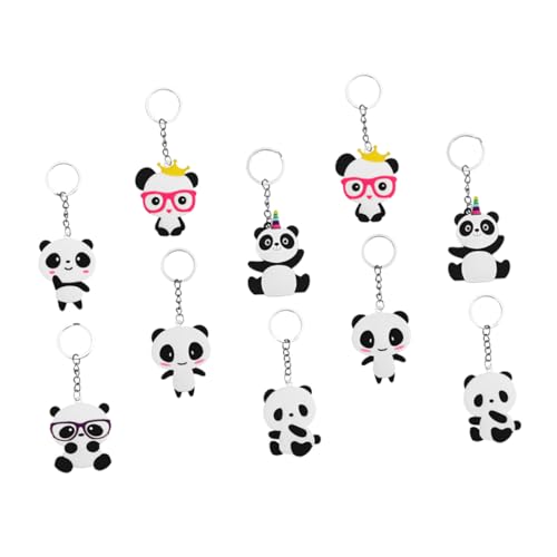 LOLIPPYY 10 Stück Cartoon Panda Schlüsselanhänger Lustige Panda Schlüsselketten für Taschen und Rucksäcke Perfektes für Partys und Dekoration LOLIPPYY 10 Stück Cartoon Panda Schlüsselanhänger Lustige Panda Schlüsselketten für Taschen und Rucksäcke Perfektes für Partys und Dekoration von LOLIPPYY