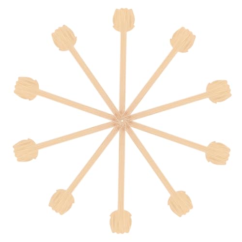 LOLIPPYY 10 Stück Fan Sticks für Diy Hochzeitsprojekte Runde Handventilatoren Handgefertigte Bastelmaterialien für Feiern und Besondere Anlässe von LOLIPPYY