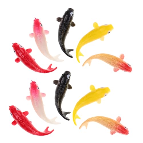 LOLIPPYY 10stücke Miniatur Fisch Figuren Aus Resin Realistische Aquarien Dekoration Für Fischbecken Langlebig Und Farbenfroh von LOLIPPYY