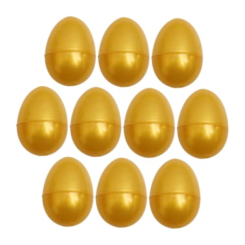 LOLIPPYY 10 Stück Öffne das Golden Egg Gacha Eier Eier Festliche Dekoration Eier Spaßige Eier für künstliche Eier aus Kunststoff erholsame Eier Plastik von LOLIPPYY