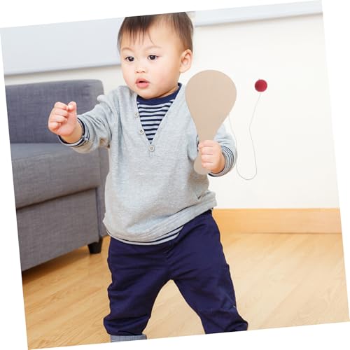 LOLIPPYY 10 Stück Teiliges Holz Paddle Ball DIY Malspielzeug Kreativ Basteln für Kindergeburtstag Kindergarten mit Ball von LOLIPPYY