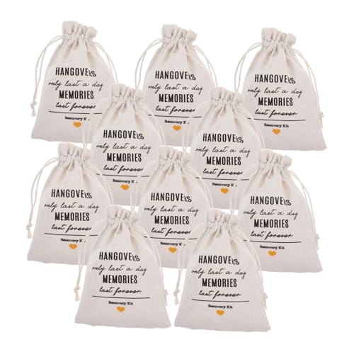LOLIPPYY 10 Stück Teiliges Kordelzug Säckchen für Junggesellinnenabschiede Praktische Drawstring Pouches aus Stilvolle Geschenkbeutel für Brautparty Dekoration und Partygeschenke von LOLIPPYY