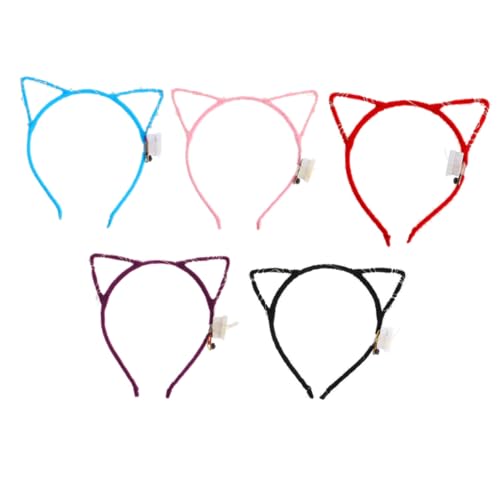 LOLIPPYY 10 Stück Teiliges LED Katzenohren Stirnband mit Leuchtenden LED Lichtern Originelles Katzenohren Haarband für Halloween Party und Cosplay Buntes Leuchtendes Haarschmuck Zubehör LOLIPPYY 10 Stück Teiliges LED Katzenohren Stirnband mit Leuchtenden LED Lichtern Originelles Katzenohren Haarband für Halloween Party und Cosplay Buntes Leuchtendes Haarschmuck Zubehör von LOLIPPYY