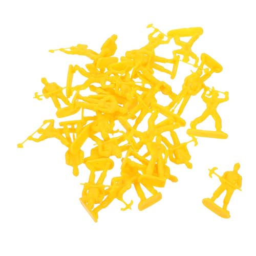 LOLIPPYY 100 Stück Miniatur Bauarbeiter Figuren Realistische Mini Figuren im Detailreiche Arbeiter Modelle für Sandtisch Diorama und Kreative Dekorationen von LOLIPPYY