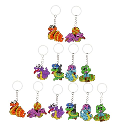 LOLIPPYY 12 Stück Teiliges Cartoon schlange Schlüsselanhänger Bunte Metall Anhänger Filigrane Taschen Rucksack Dekoration Leichte Kompakte Schlüsselringe für Mädchen und Freunde LOLIPPYY 12 Stück Teiliges Cartoon schlange Schlüsselanhänger Bunte Metall Anhänger Filigrane Taschen Rucksack Dekoration Leichte Kompakte Schlüsselringe für Mädchen und Freunde von LOLIPPYY