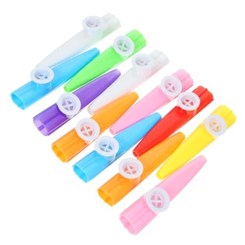 LOLIPPYY 12 Stück Teiliges Kazoo Bunte Musikinstrumente Spielerisch Musikalität Fördern Pädagogisches für Jungen Mädchen Ab Jahren Einfache Handhabung Sicher und Langlebig Zufällige Farbe von LOLIPPYY