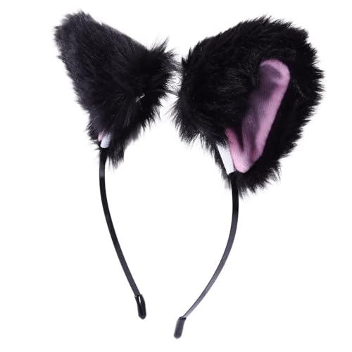 LOLIPPYY 1Stück Ohr Haarbügel für Mädchen Deko Stirnband für Cosplay Feste und Geburtstagsfeiern für und Familie Leicht und Tragbar Simulation Tierohren von LOLIPPYY