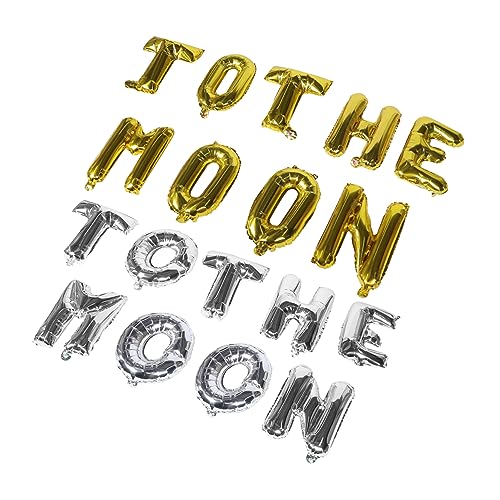 LOLIPPYY 2 Sätze Aluminiumfolie Ballons Astronauten Thema für Kindergeburtstage Dekoration für Partys To The Moon Ballons Leicht Langlebig für Verschiedene Anlässe Teiliges von LOLIPPYY