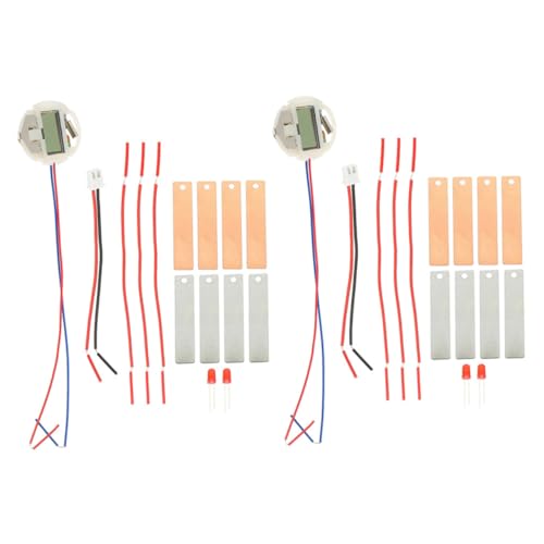 LOLIPPYY 2 Sätze DIY Obst Batterie Experiment Metall Elektroden Wiederverwendbar Lernspielzeug für Schüler Kreatives Elektrizitäts Projekt Kit LOLIPPYY 2 Sätze DIY Obst Batterie Experiment Metall Elektroden Wiederverwendbar Lernspielzeug für Schüler Kreatives Elektrizitäts Projekt Kit von LOLIPPYY