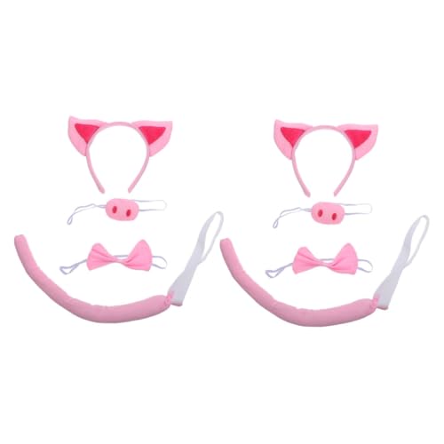 LOLIPPYY 2 Sets Süßes Schweinekostüm: Schweineohren, Nase, Und Fliege – Tier-cosplay-zubehör Für Und Jugendliche – Für Halloween-partys Und Festivals LOLIPPYY 2 Sets Süßes Schweinekostüm: Schweineohren, Nase, Und Fliege – Tier-cosplay-zubehör Für Und Jugendliche – Für Halloween-partys Und Festivals von LOLIPPYY