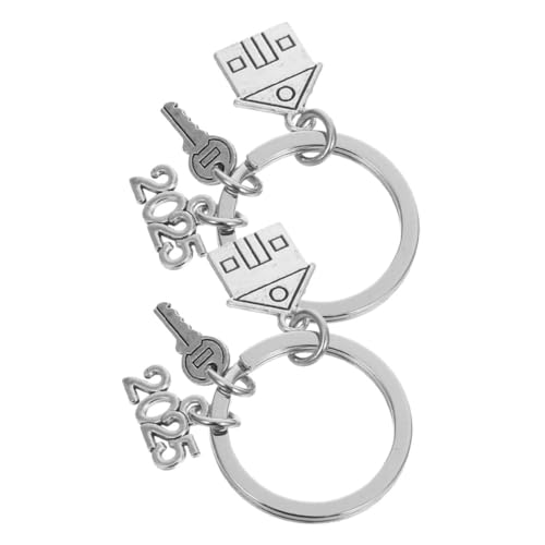 LOLIPPYY Neues Wohnaccessoire Schlüsselanhänger Aus Metall Vielseitiger Schlüsselhalter Für Neue Hausbesitzer von LOLIPPYY