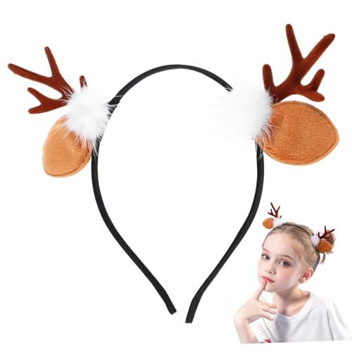 LOLIPPYY 2 Stück Elchgeweih Haarreif Rentier Haarband Weihnachtsdeko Party Kostüm Accessoire Niedliches Cosplay Haarschmuck für Mädchen und Damen LOLIPPYY 2 Stück Elchgeweih Haarreif Rentier Haarband Weihnachtsdeko Party Kostüm Accessoire Niedliches Cosplay Haarschmuck für Mädchen und Damen von LOLIPPYY