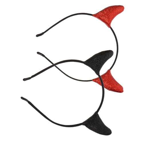 LOLIPPYY 2 Stück Halloween Teufelshörner Haarreif Damen Kopfschmuck Kostüm Zubehör Langlebig und Leicht für Party Cosplay Karneval LOLIPPYY 2 Stück Halloween Teufelshörner Haarreif Damen Kopfschmuck Kostüm Zubehör Langlebig und Leicht für Party Cosplay Karneval von LOLIPPYY