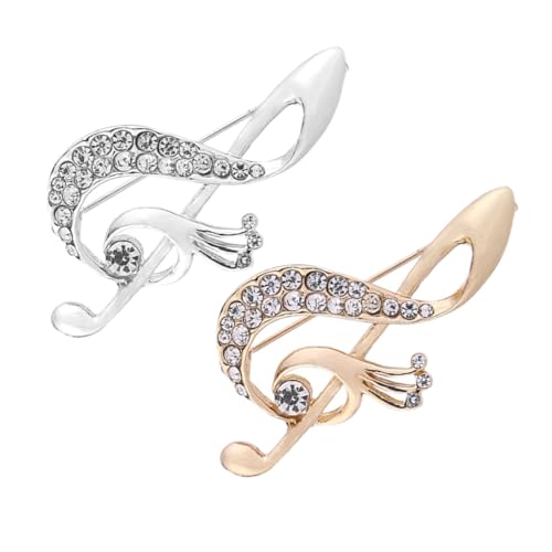 LOLIPPYY 2 Stück Musiknotenbrosche Broschennadeln Für Im Trend Musik Brosche Dekoration Brosche Für Frauen Musik-schmuck-brosche Kostüm Musical Empfindlich Lustig Kleid Legierung LOLIPPYY 2 Stück Musiknotenbrosche Broschennadeln Für Im Trend Musik Brosche Dekoration Brosche Für Frauen Musik-schmuck-brosche Kostüm Musical Empfindlich Lustig Kleid Legierung von LOLIPPYY