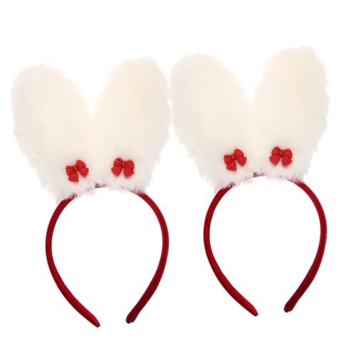 LOLIPPYY 2 Stück Plüsch Hasenohren Haarreif Bunny Ear Headband Charmanter Kopfschmuck für Damen und Mädchen für Ostern Kostümpartys und Karneval LOLIPPYY 2 Stück Plüsch Hasenohren Haarreif Bunny Ear Headband Charmanter Kopfschmuck für Damen und Mädchen für Ostern Kostümpartys und Karneval von LOLIPPYY