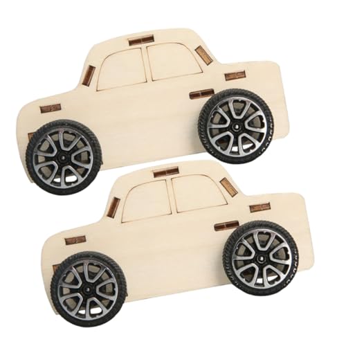 LOLIPPYY 2 Stück Teiliges DIY Holzauto Bastelset für Handgefertigtes Holzfahrzeug Langlebiges Holzmaterial Fördert Feinmotorik und Wissenschaftsverständnis für Eltern Junge Mädchen LOLIPPYY 2 Stück Teiliges DIY Holzauto Bastelset für Handgefertigtes Holzfahrzeug Langlebiges Holzmaterial Fördert Feinmotorik und Wissenschaftsverständnis für Eltern Junge Mädchen von LOLIPPYY