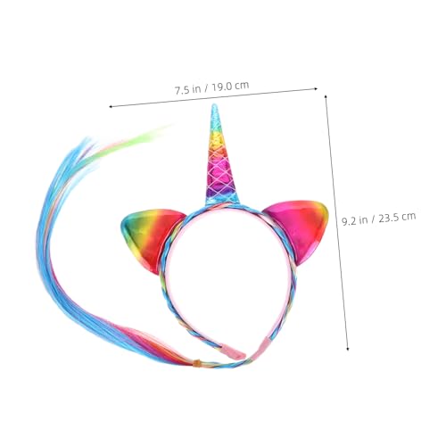 LOLIPPYY 2 Stück Teiliges Einhorn stirnband mit Bunten Flecht haarsträhnen Komfortabel Magisches Design für Geburtstagsfeier Halloween und Karneval und Erwachsene LOLIPPYY 2 Stück Teiliges Einhorn stirnband mit Bunten Flecht haarsträhnen Komfortabel Magisches Design für Geburtstagsfeier Halloween und Karneval und Erwachsene von LOLIPPYY