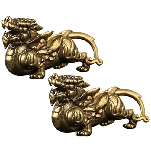 LOLIPPYY 2 Stück Teiliges Messing Pi Yao Anhänger Chinesisches Feng Shui Glücksbringer Ornament Handgefertigte Desktop und Auto Dekoration Kompakte Langlebiges für Freunde und Familie LOLIPPYY 2 Stück Teiliges Messing Pi Yao Anhänger Chinesisches Feng Shui Glücksbringer Ornament Handgefertigte Desktop und Auto Dekoration Kompakte Langlebiges für Freunde und Familie von LOLIPPYY