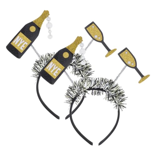 LOLIPPYY 2 Stück Teiliges Years Haarreif mit Flaschen design Glitzer Lametta Kopfschmuck für Silvester Geburtstagsfeiern Komfortabel und Stabil Festliche Partydekoration für Damen und LOLIPPYY 2 Stück Teiliges Years Haarreif mit Flaschen design Glitzer Lametta Kopfschmuck für Silvester Geburtstagsfeiern Komfortabel und Stabil Festliche Partydekoration für Damen und von LOLIPPYY