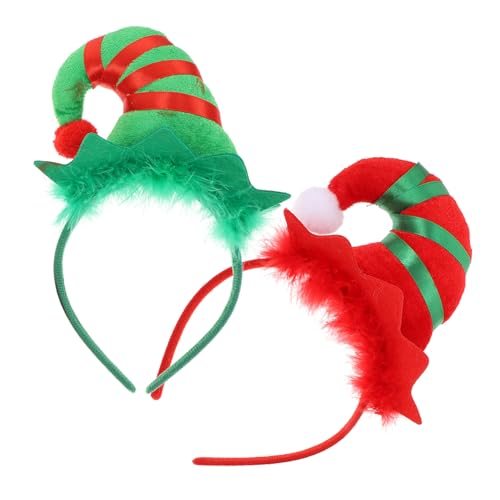 LOLIPPYY 2 Stück Weihnachts Haarreif mit Elfenmütze und Glöckchen Party Kopfschmuck für Festliche Kostüme Robustes Bequemes Design für Damen und Herren LOLIPPYY 2 Stück Weihnachts Haarreif mit Elfenmütze und Glöckchen Party Kopfschmuck für Festliche Kostüme Robustes Bequemes Design für Damen und Herren von LOLIPPYY
