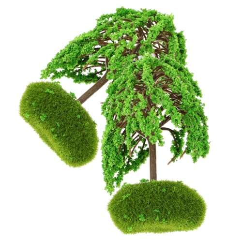 LOLIPPYY 2Stücke Miniaturbäume für DIY Künstliche Straßenbäume Realistische Modellbau Dekoration für Sandtisch und Mikrolandschaften Langlebigem von LOLIPPYY