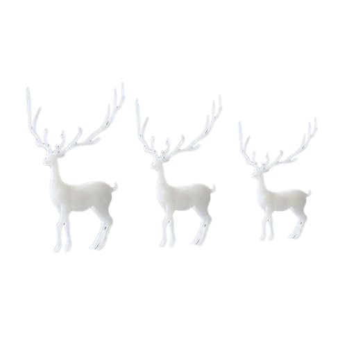 LOLIPPYY 3 Stück Teiliges Kristall Epoxidharz DIY Füllset Elch Deko Micro Landschaft Zubehör Weiß in Klein Mittel und Groß Dreidimensionale Realistische Mikrolandschaft Figuren für LOLIPPYY 3 Stück Teiliges Kristall Epoxidharz DIY Füllset Elch Deko Micro Landschaft Zubehör Weiß in Klein Mittel und Groß Dreidimensionale Realistische Mikrolandschaft Figuren für von LOLIPPYY