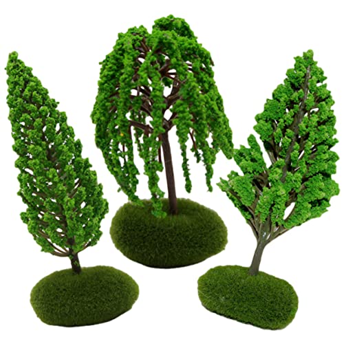 LOLIPPYY 3 Stück Teiliges Landschaftsbaum Realistisches Modell für DIY Architektur und Tischdekoration Lebensnah Gestaltete Mikro Landschaftsbäume für Modellbau und Sandtischgestaltung von LOLIPPYY