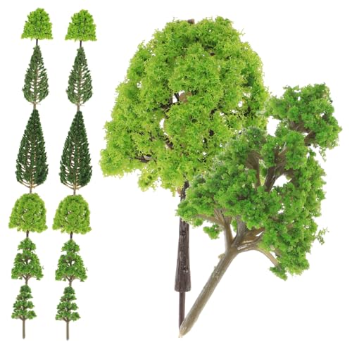 LOLIPPYY 30 Stück Teiliges Miniatur Sandtisch Modellbaum Langlebige Künstliche Bäume aus Realistische Mini Landschaftsdekoration für Modellbau DIY Sandtisch Kunstpflanzen für von LOLIPPYY