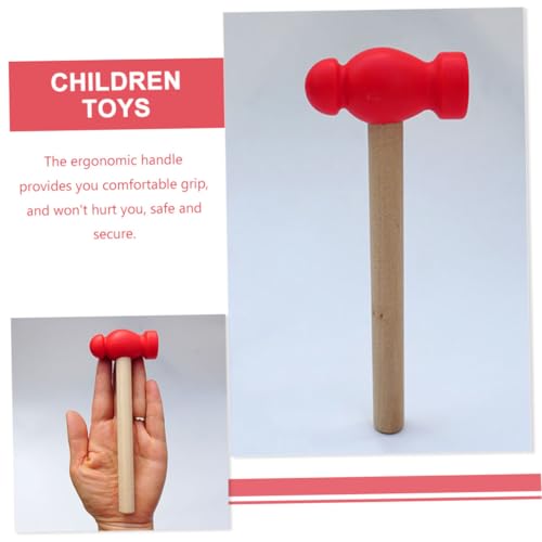 LOLIPPYY 4 Stück Teiliges Holzhammer Langlebig Simulationswerkzeuge für Jungen und Mädchen Pädagogisch für Rollenspiele und Puppenhaus Dekoration von LOLIPPYY
