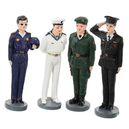 LOLIPPYY 4 Stücke Miniatur Soldat Figuren Detaillierte Mini Menschen Figuren Für Spielzeug Collecti LOLIPPYY 4 Stücke Miniatur Soldat Figuren Detaillierte Mini Menschen Figuren Für Spielzeug Collecti von LOLIPPYY