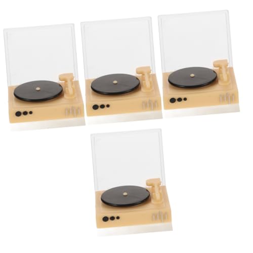 LOLIPPYY 4stücke Miniatur Schallplatten Spieler Für Puppenhaus Retro Deko Spielzeug Für Wohnzimmer Restaurant Bar Hochwertiges Sicheres Material Für Miniaturmöbel Und LOLIPPYY 4stücke Miniatur Schallplatten Spieler Für Puppenhaus Retro Deko Spielzeug Für Wohnzimmer Restaurant Bar Hochwertiges Sicheres Material Für Miniaturmöbel Und von LOLIPPYY