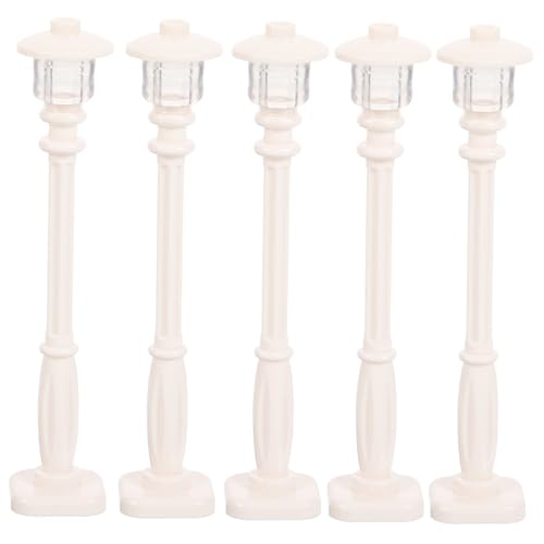 LOLIPPYY 5 Stück Simulation Straßenlaterne Landschaft Mini Lampe Lichter kinderzimmerdeko Room Decoration interessante Straßenlaternen kognitive Spielsachen Bildungsspielzeug Plastik von LOLIPPYY