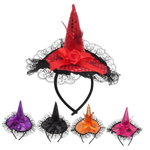 LOLIPPYY 5 Stück Teiliges Halloween Haarreif und Erwachsene Bunte Pailletten Hexenhut Haarreifen Leicht Sichere Materialien Langlebig Festliche Kopfbedeckung für Karneval Party Kostüm LOLIPPYY 5 Stück Teiliges Halloween Haarreif und Erwachsene Bunte Pailletten Hexenhut Haarreifen Leicht Sichere Materialien Langlebig Festliche Kopfbedeckung für Karneval Party Kostüm von LOLIPPYY