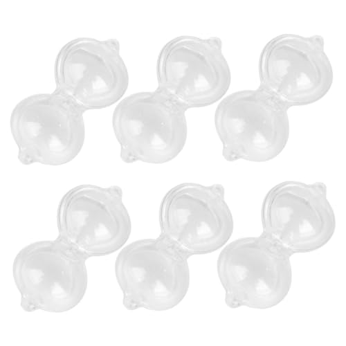 LOLIPPYY 6 Stück Mini -Sandglas Cartoon-Timer Vintage Küchentimer süßer Küchentimer sanduhr für sanduhr schlüsselanhänger süße Küchentimer-Frucht Timer -Uhr zählen Plastik Weiß von LOLIPPYY