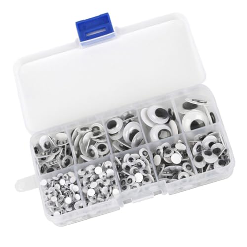 LOLIPPYY 600 Stück Selbstklebende Kunststoff Puppenaugen Wackelaugen für DIY Puppen Handwerk Bären Plüschtiere Bastelzubehör Bastelprojekte LOLIPPYY 600 Stück Selbstklebende Kunststoff Puppenaugen Wackelaugen für DIY Puppen Handwerk Bären Plüschtiere Bastelzubehör Bastelprojekte von LOLIPPYY