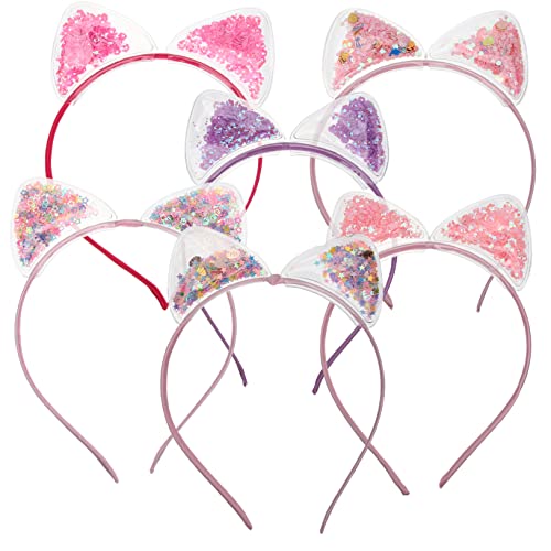 LOLIPPYY 6Stücke Süßes Katzenohr Haarband für Glitzer Paillettendesign für Partys Karneval und Cosplay Leicht und Komfortabel Tolle Haardekoration LOLIPPYY 6Stücke Süßes Katzenohr Haarband für Glitzer Paillettendesign für Partys Karneval und Cosplay Leicht und Komfortabel Tolle Haardekoration von LOLIPPYY