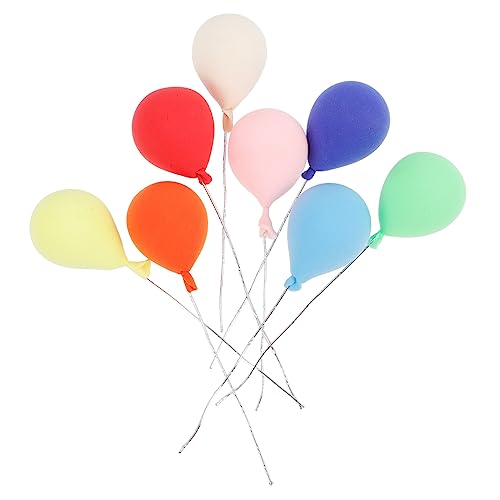 LOLIPPYY 8 Stück Mini-Luftballons aus Ton Ballongirlande winzige Ballonornamente nachfüllbare Wasserballons Ballonbogen-Kit große Luftballons Spiral- Mini-Ballonspielzeug Kuchendekoration von LOLIPPYY