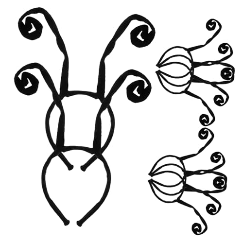 LOLIPPYY 8 Stück Teiliges Halloween Haarband mit Schwarzen Schmetterlings und Ameisen Antennen Leichtes Strapazierfähiges Kopfschmuck Accessoire für Kostüm und Halloweenpartys als LOLIPPYY 8 Stück Teiliges Halloween Haarband mit Schwarzen Schmetterlings und Ameisen Antennen Leichtes Strapazierfähiges Kopfschmuck Accessoire für Kostüm und Halloweenpartys als von LOLIPPYY