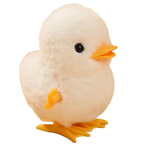LOLIPPYY Aufzieh Huhn Lustiges Sprungspielzeug für Plüsch Wind Up Huhn mit Hochwertigen Materialien für Lernspiele Garten Deko Fördert die Kreativität und Motorik von LOLIPPYY