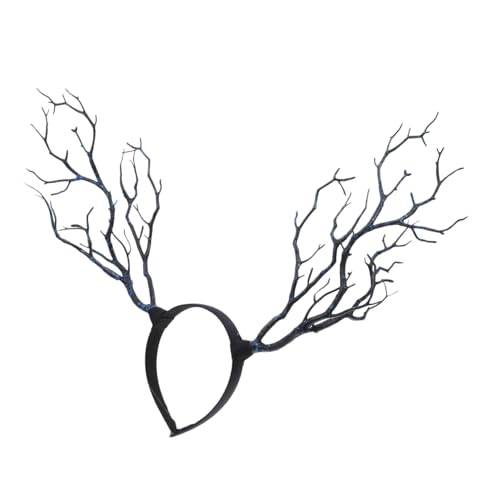 LOLIPPYY Extravaganter Halloween Kopfschmuck Damen Witch Horn Haarreif Handgefertigt Party Accessoire für Fotoshooting und Cosplay in Blau LOLIPPYY Extravaganter Halloween Kopfschmuck Damen Witch Horn Haarreif Handgefertigt Party Accessoire für Fotoshooting und Cosplay in Blau von LOLIPPYY