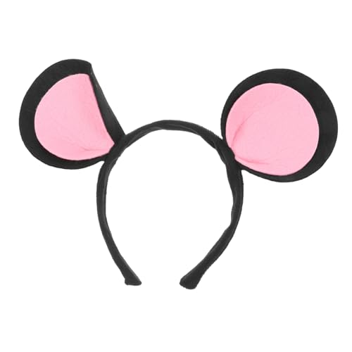LOLIPPYY Flauschiges Mäuseohren Haarreif aus Weichem Filz Leichtes Party Haaraccessoire für Kostüm Bühnenauftritt und Festival Bequemer Sitz für Erwachsene von LOLIPPYY